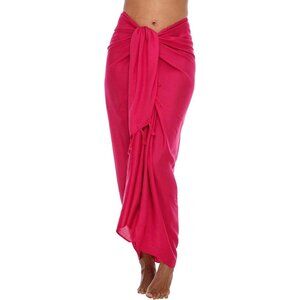 Sarong Wraps For Women Beach Cover Up Skirt Swimsuit Wrap Pareo Coverups Pink